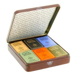 Coffret métal de 18 mini tablettes  - CAFE TASSE 