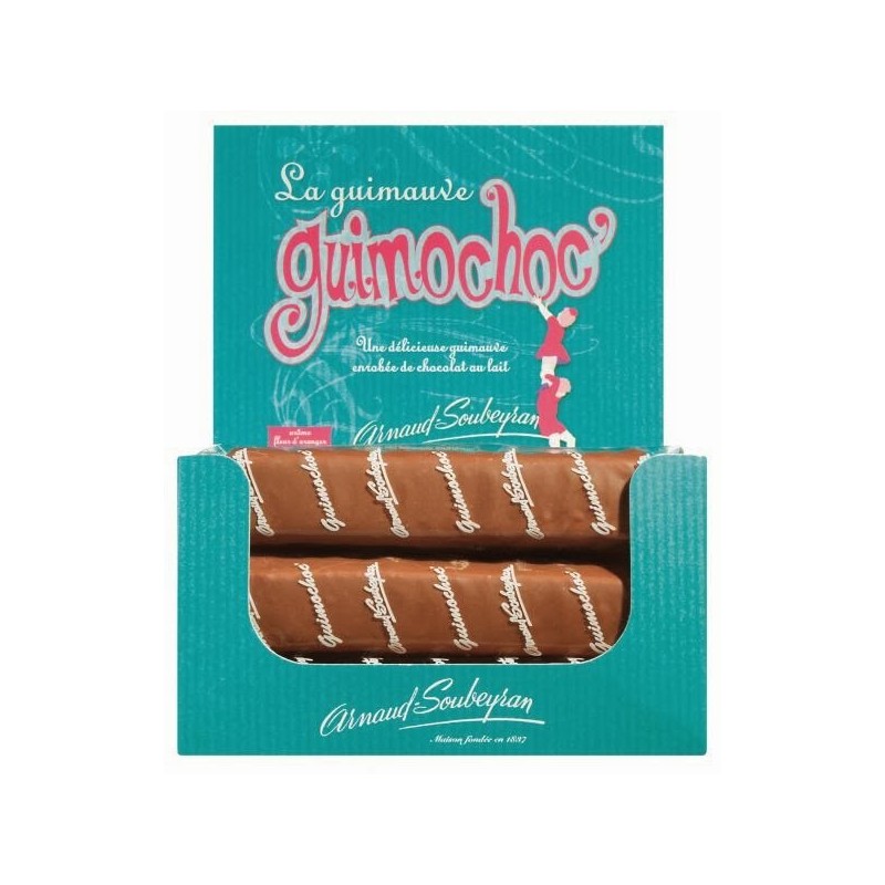 Guimochoc - Guimauve fleur d'oranger enrobé chocolat lait