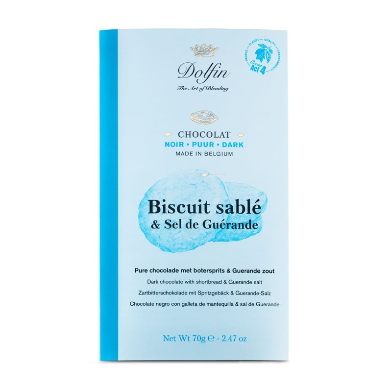 Tablette de chocolat Biscuits sablés Dolfin