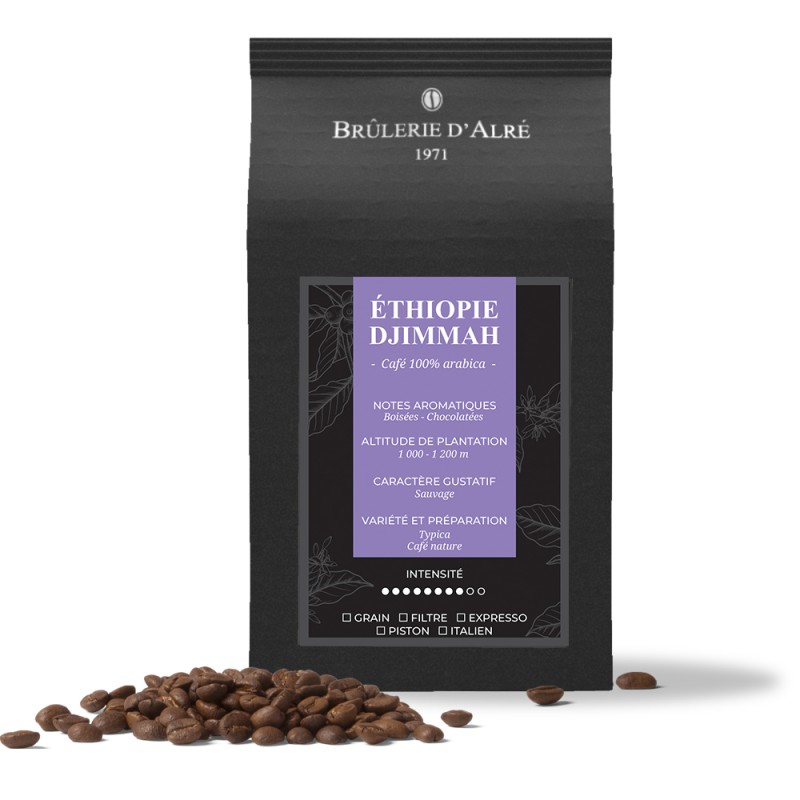 Café Ethiopie Djimmah en grain