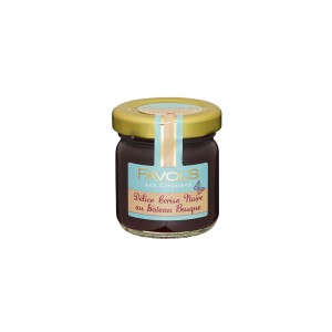 Confiture Délice Cerise Noire au gâteau Basque Favols