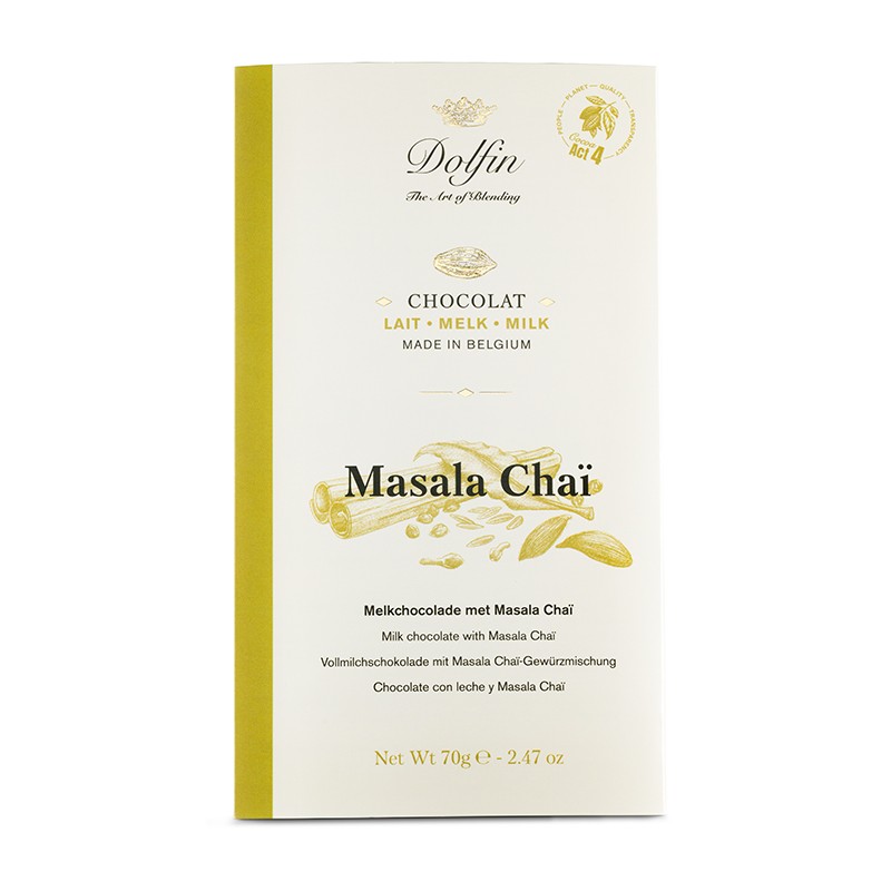 Chocolat au lait Hot Masala 70g Dolfin