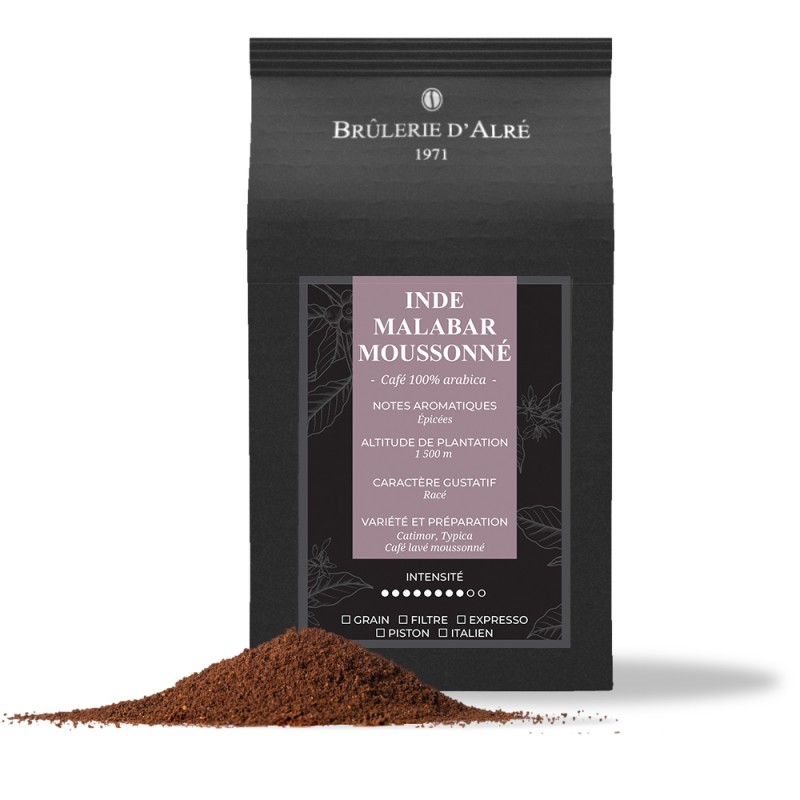 Café Inde Malabar Moussoné moulu