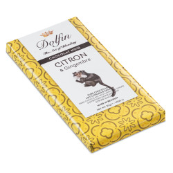 Chocolat noir & citron gingembre - 30 grammes