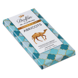 Chocolat au lait & abricot - 30 grammes