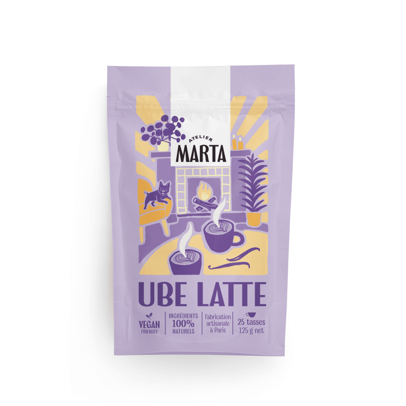 Ube latte